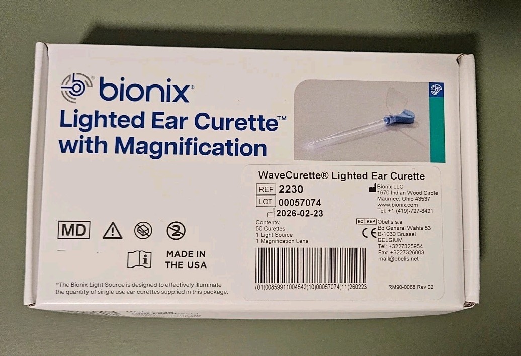 Bionix The WaveCurette Lighted Ear Curette with Magnification. REF 2230