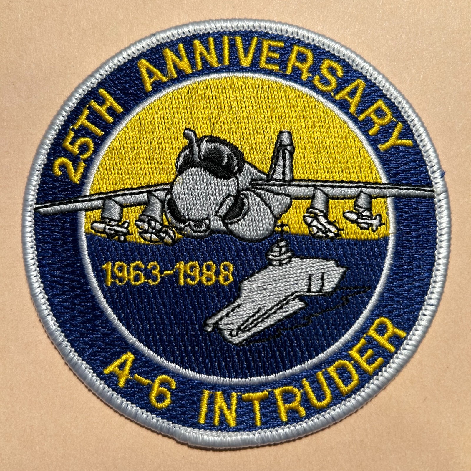 A-6 INTRUDER 1963-1988 25th ANNIVERSARY patch