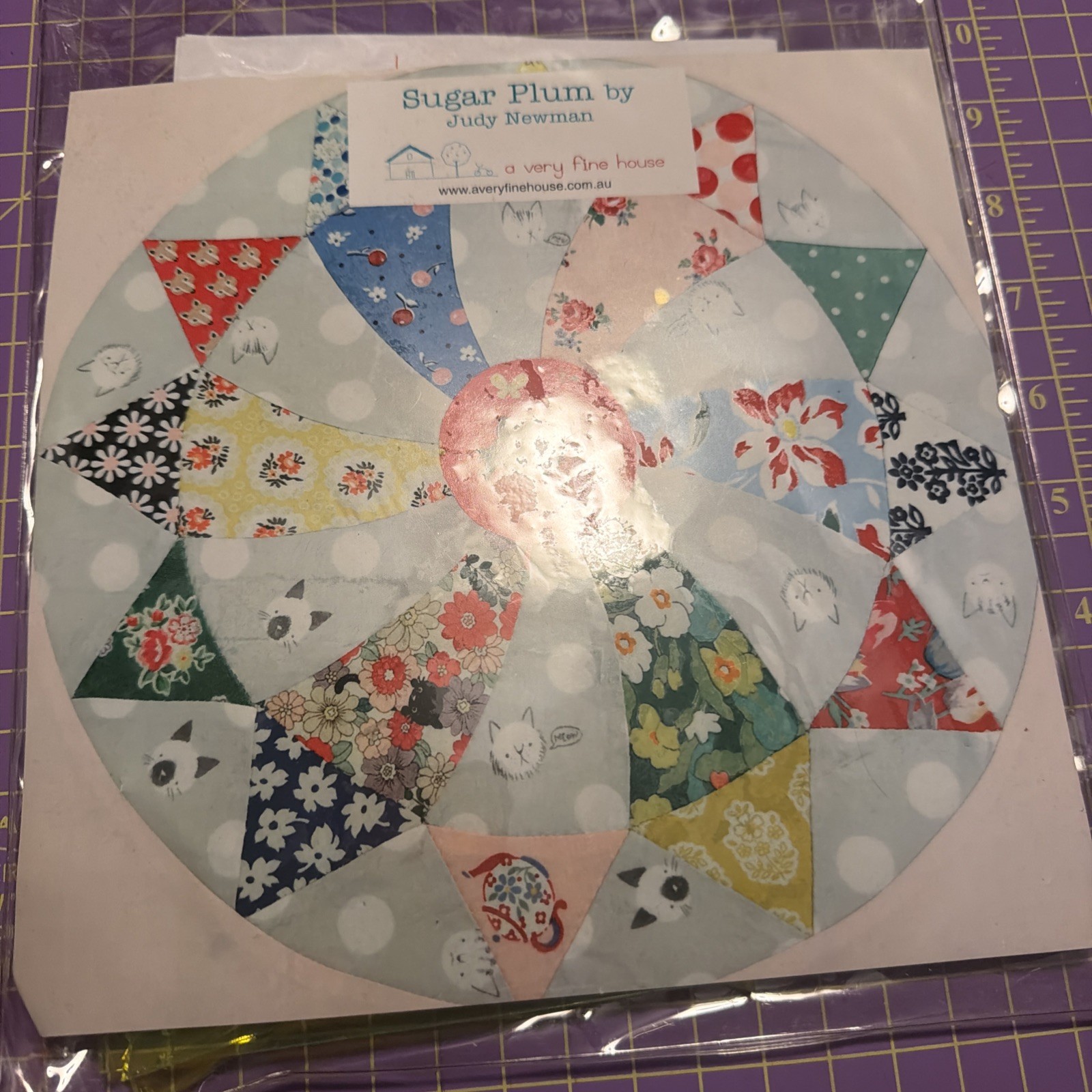 Sugar Plum Hand Piecing Quilt Template Set By Judy Newman