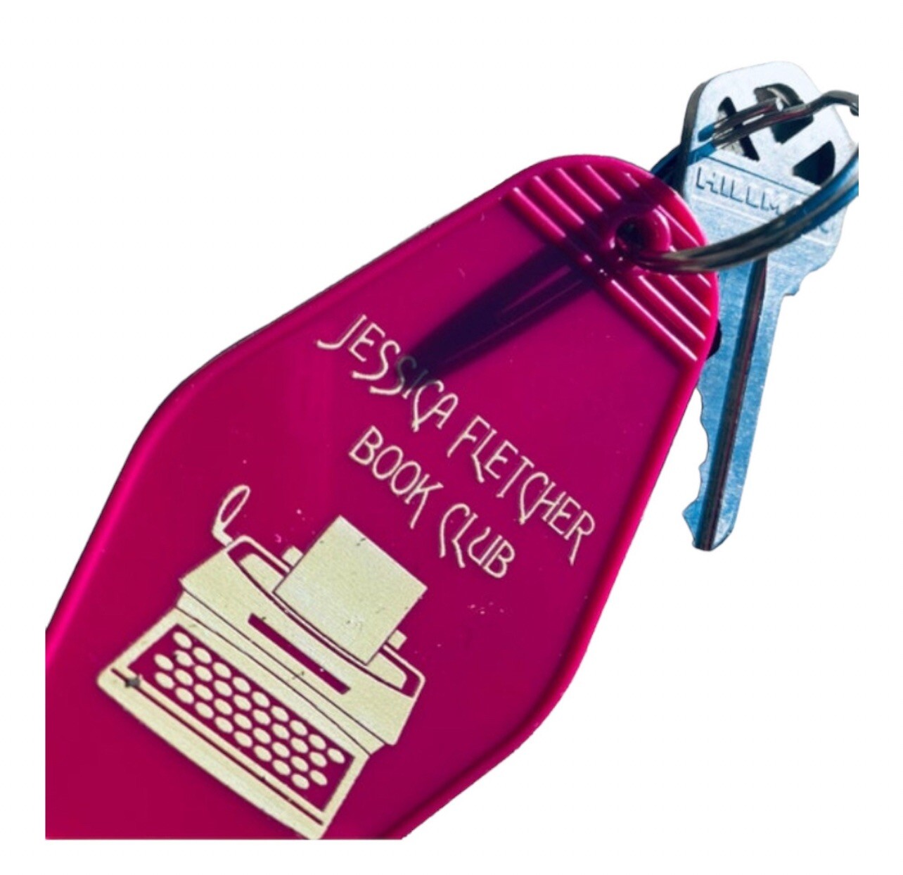 80S Tv Show Murder She Wrote Inspired Key Tag