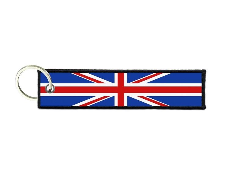 Keychain Key Man Fabric Flag United Kingdom English Union JACK