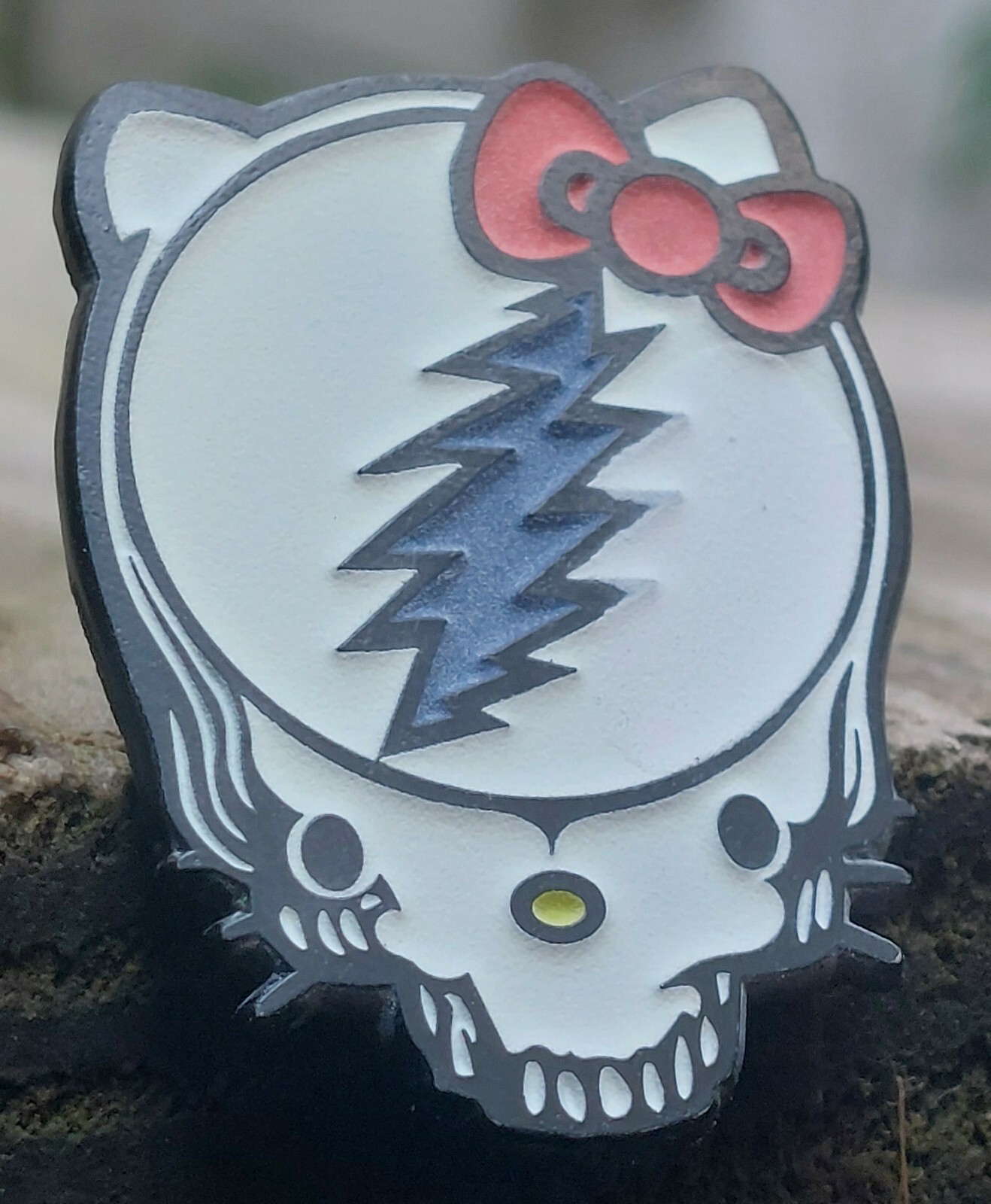 Hello Kitty Grateful Dead Glow in the Dark Pin GD Glowy Hat Pin FREE SHIPPING!!!