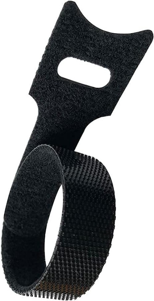 High-Quality 6-Inch Reusable Cable Ties - 50 Count Black Wire Management Straps