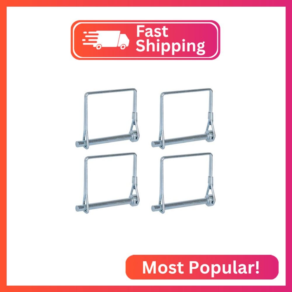 4 Pcs Trailer Coupler Pin, Tivnhuils Square Safety Coupler Pin, Zinc Plated Carb