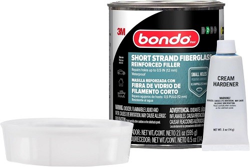Bondo Short Strand Fiberglass Reinforced Filler SS-PT-ES, 21 oz (595.34 g)-1EA