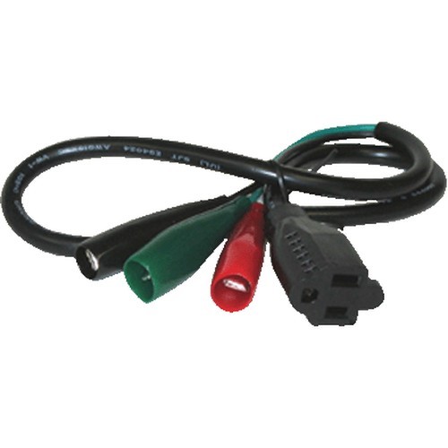 MARS M86076 3 Wire Test Cord Medium Alligator Female Plug Connection