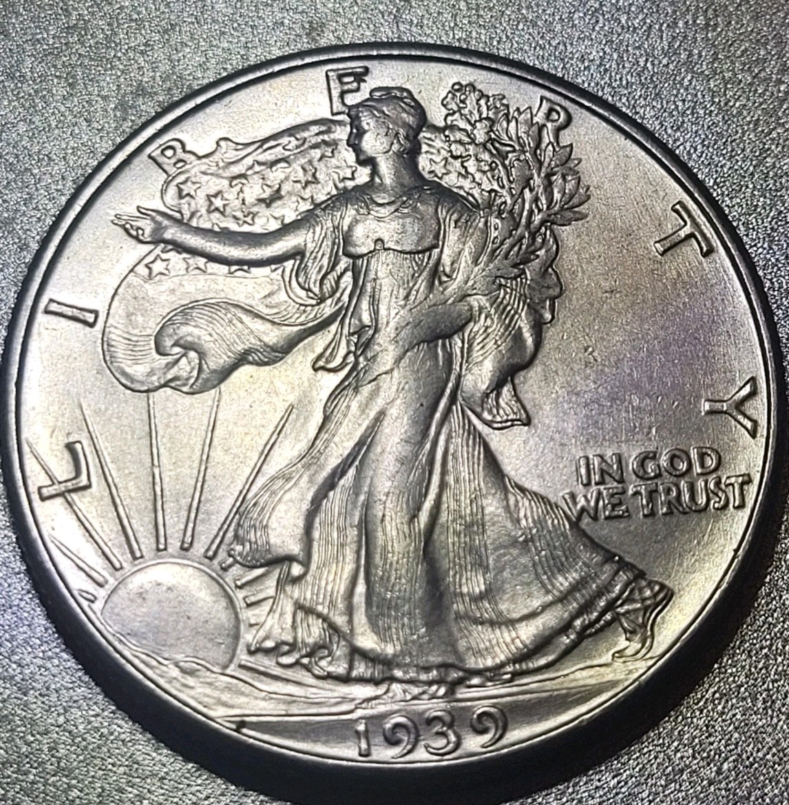 Very Nice 1939-D Walking Liberty Silver Half Dollar