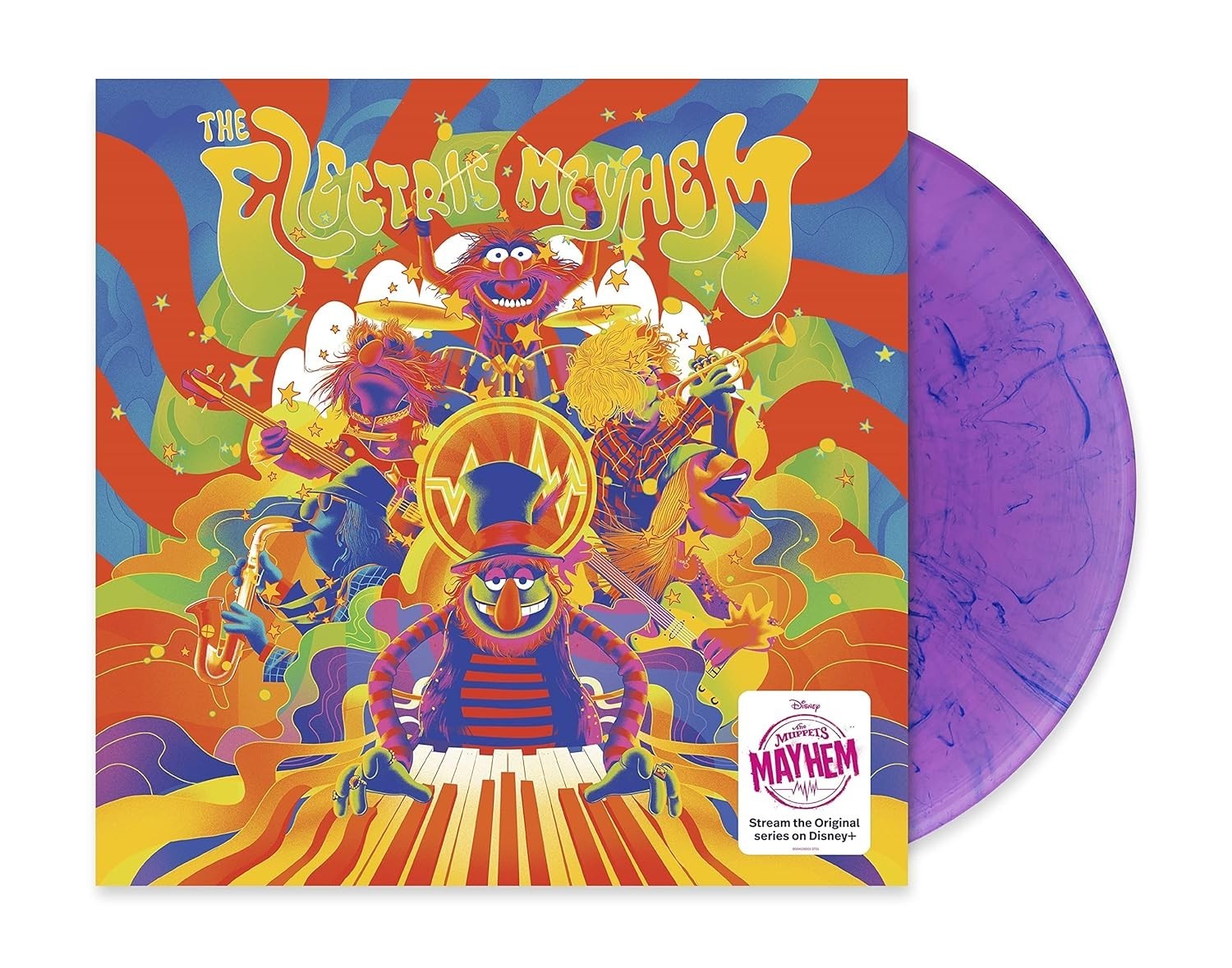 The Electric Mayhem - The Electric Mayhem LP 12" Purple Blue Swirl Colored Vinyl