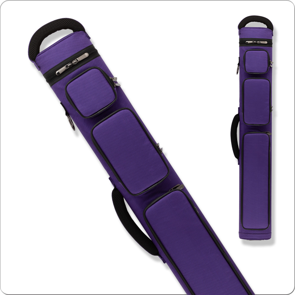Action ACB24 PURPLE 2Bx4S Billiards Pool Cue Stick Case w/ Backpack Strap