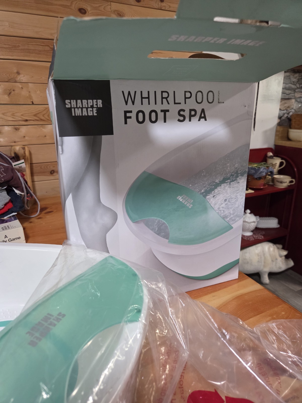 2018 Sharper Image Whirlpool Foot Spa Circulation Calluses Bubble Jets Massage