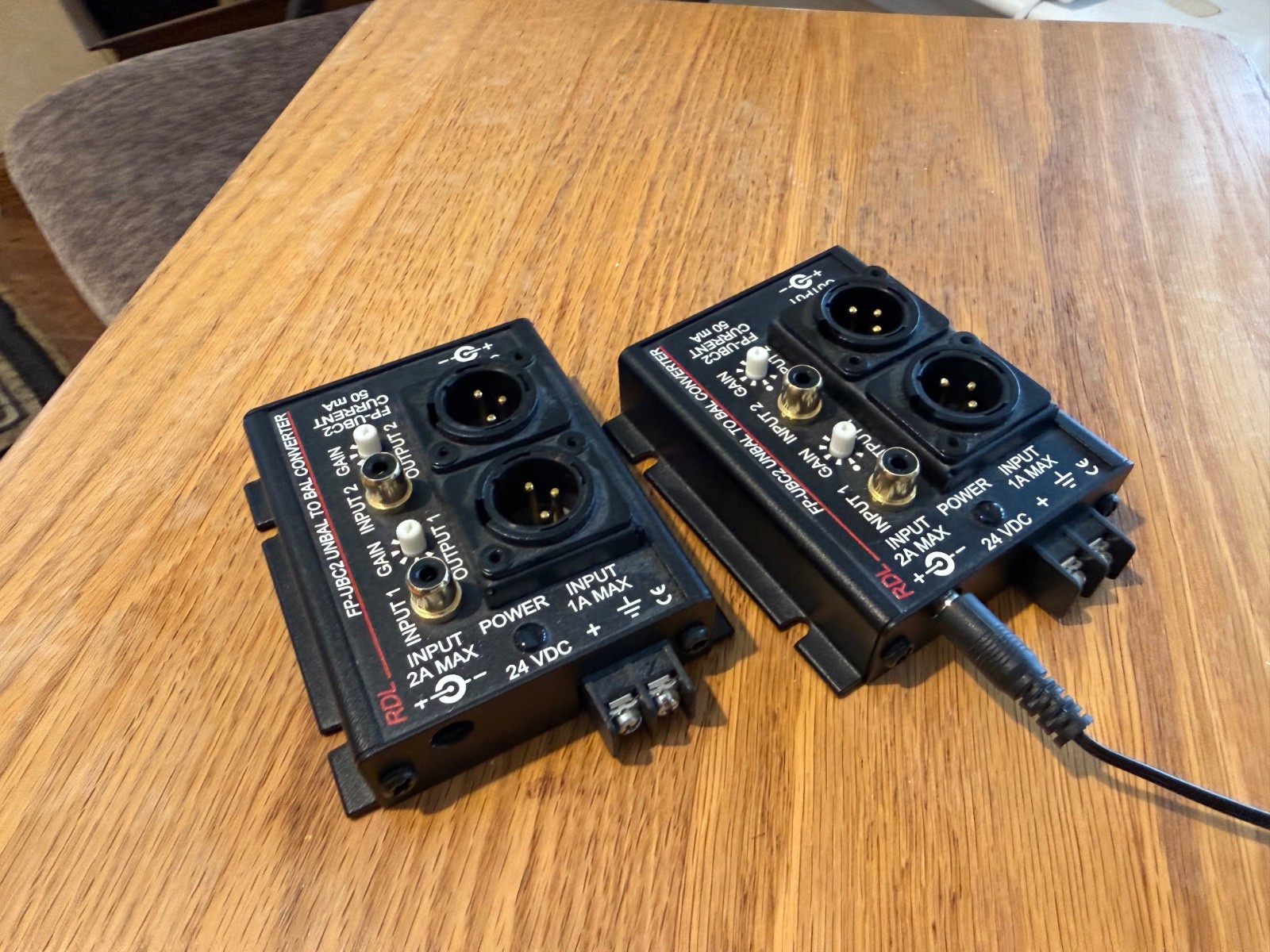RDL FP-UBC2 Unbalanced-to-Balanced Audio Converter.