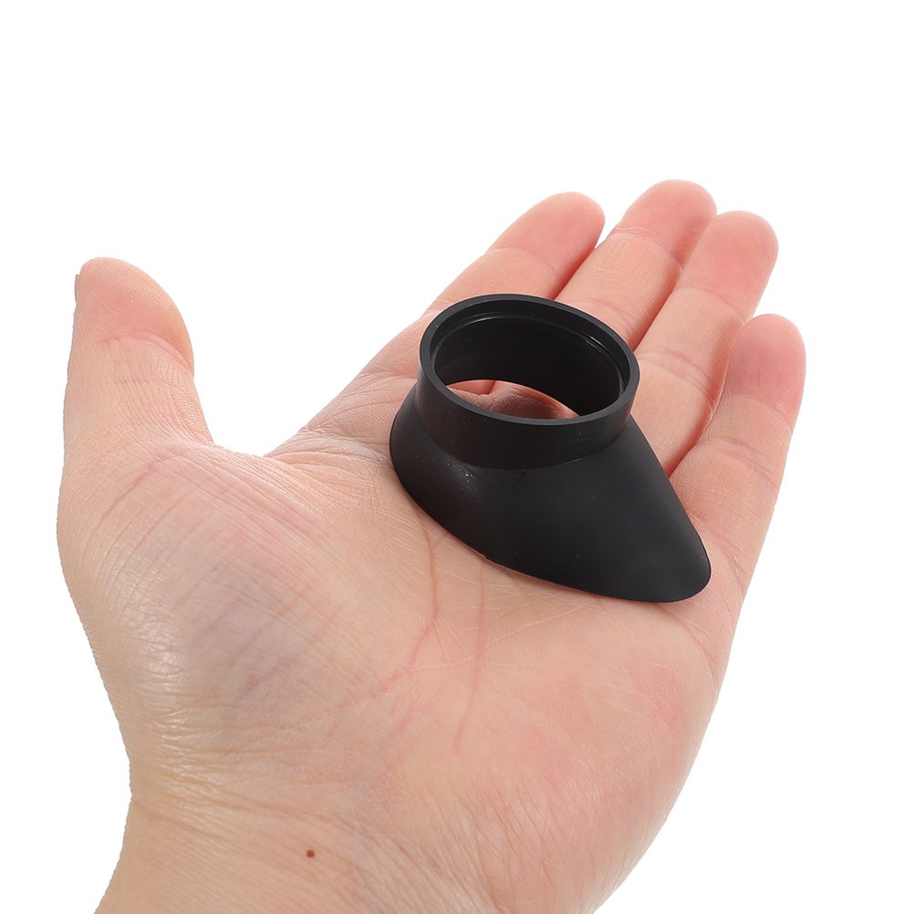 2Pcs Black Rubber Microscope Eyepiece Covers Durable Caps for Binoculars