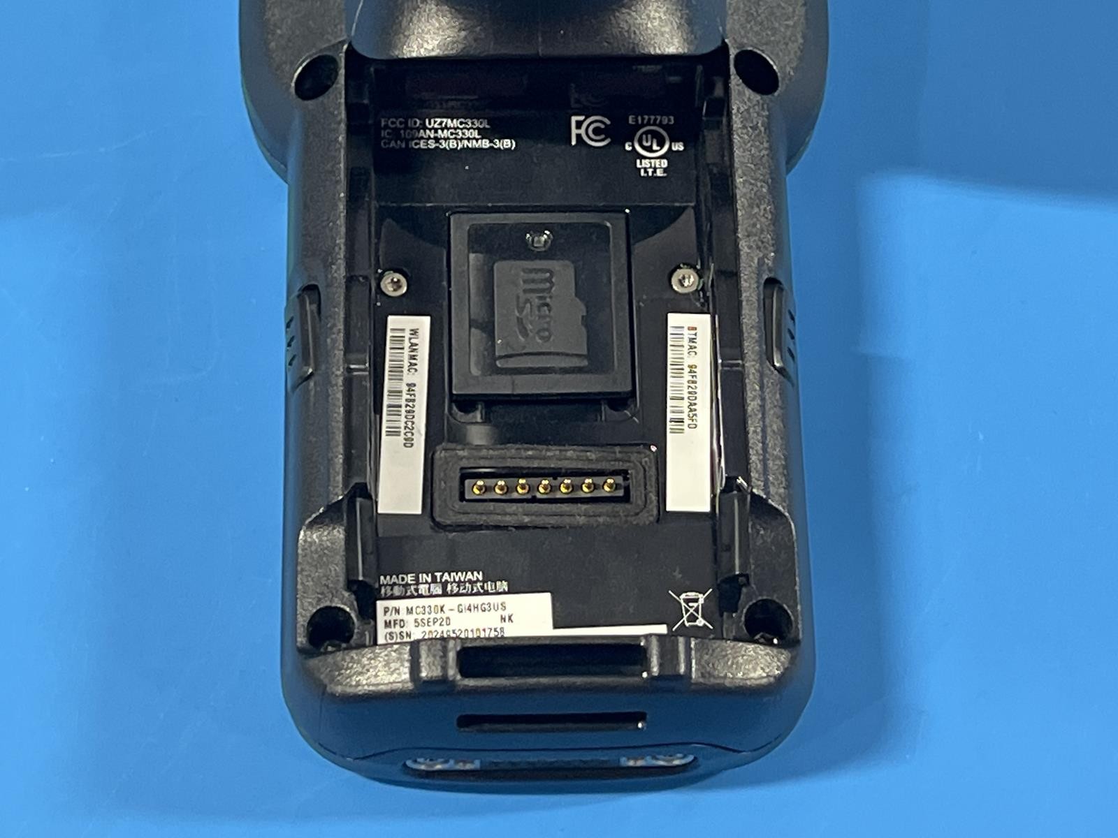 Zebra MC330K-Gi4HG3US Mobile Computer Barcode Scanner NO Battery