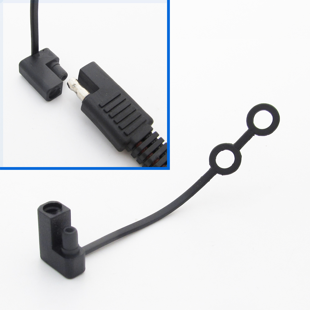 4pcs Black SAE Waterproof Cover Cap for SAE Power Solar Automotive Connector