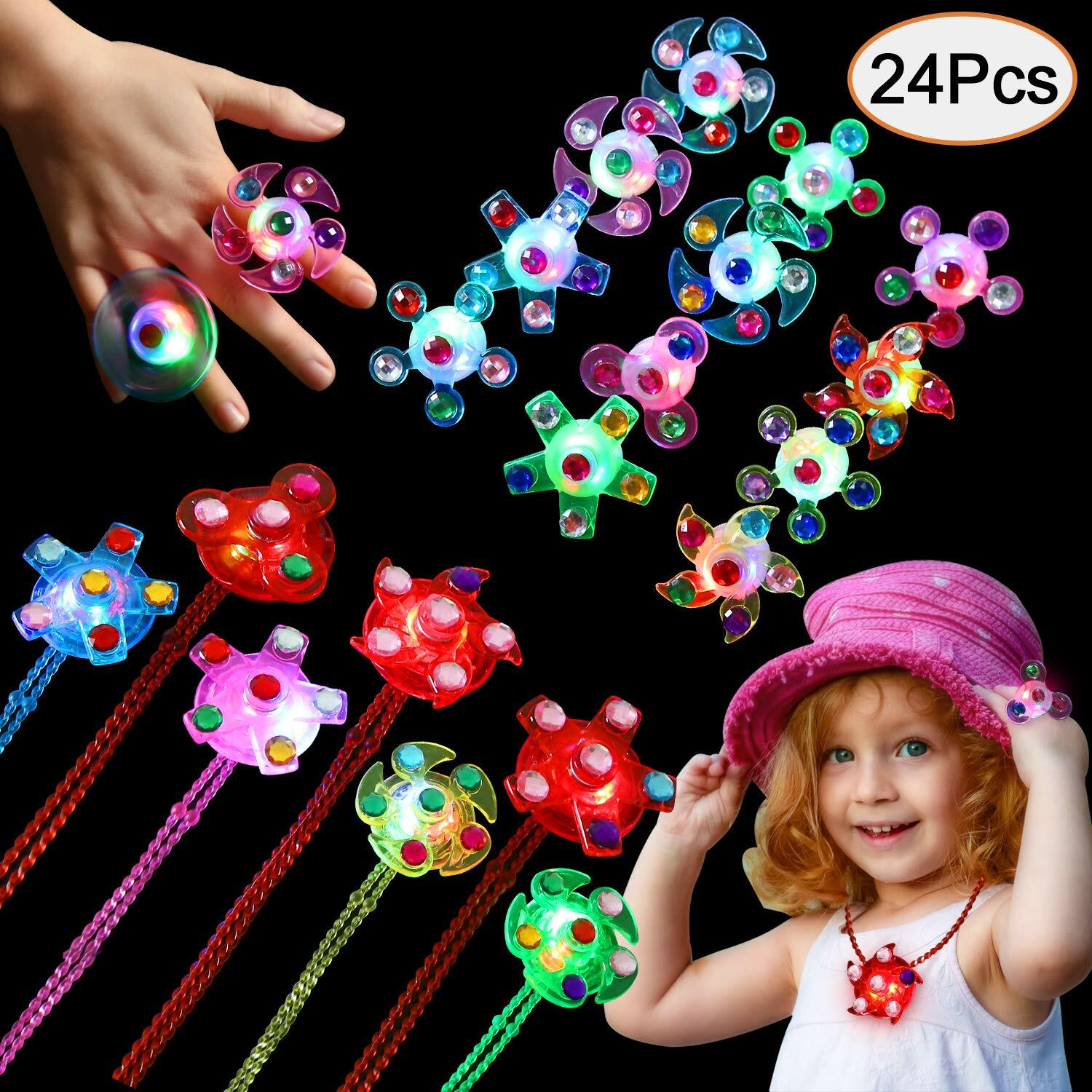 LED Party Favors Glow in The Dark Party Supplies Light up Classroom Prizes 24 pc
