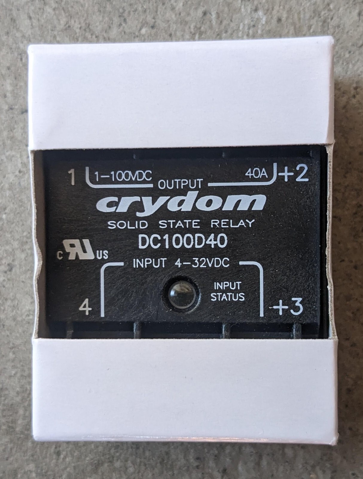 DC100D40 - Solid State Relay, 40 A, 100 VDC, Panel