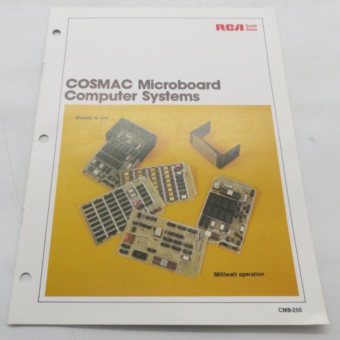 RCA COSMAC Microboard Computer Systems Vintage Tech Data Sheet CMB-250