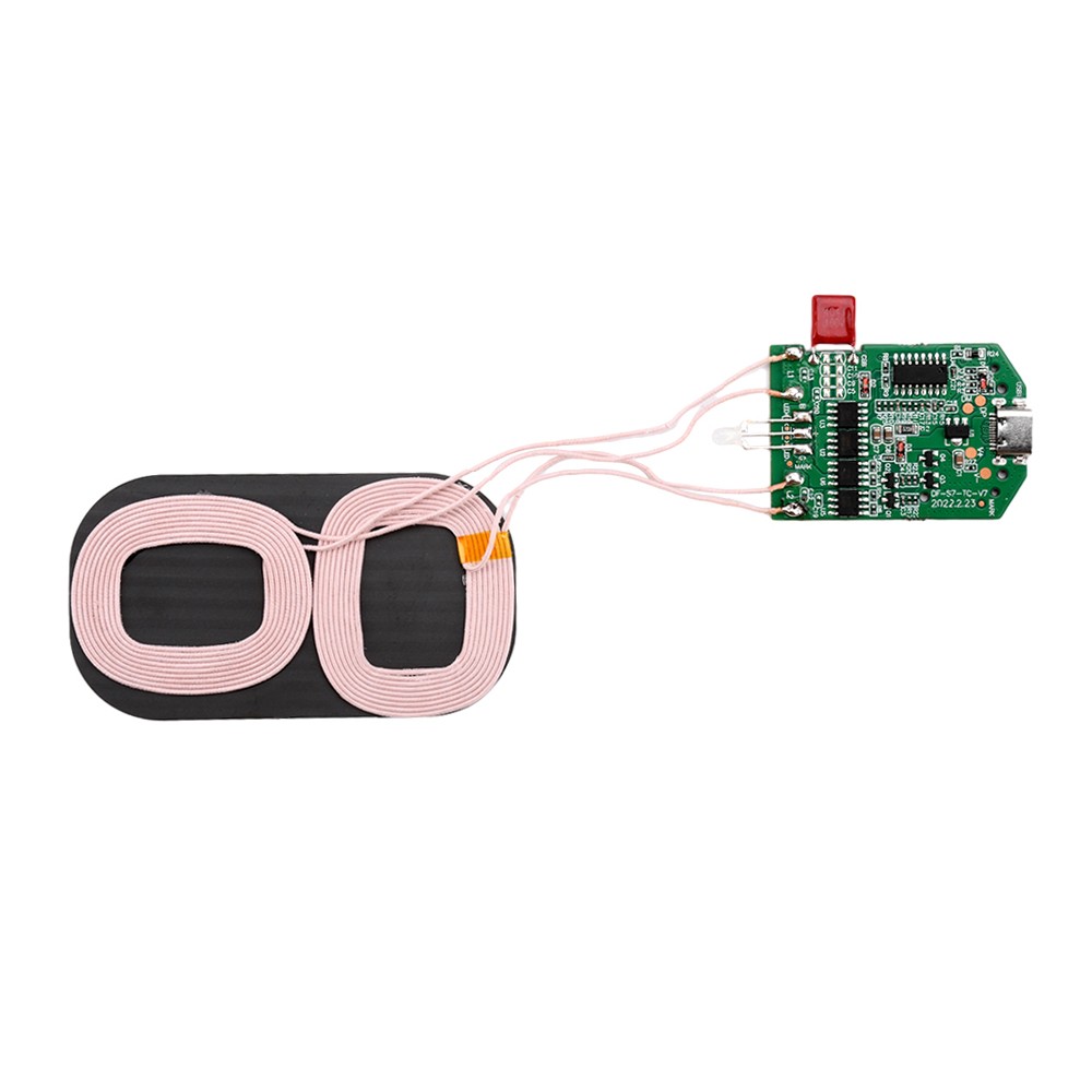 2PCS Dual Coil 15W Wireless Charger Transmitter Module Fast Charging Board DIY