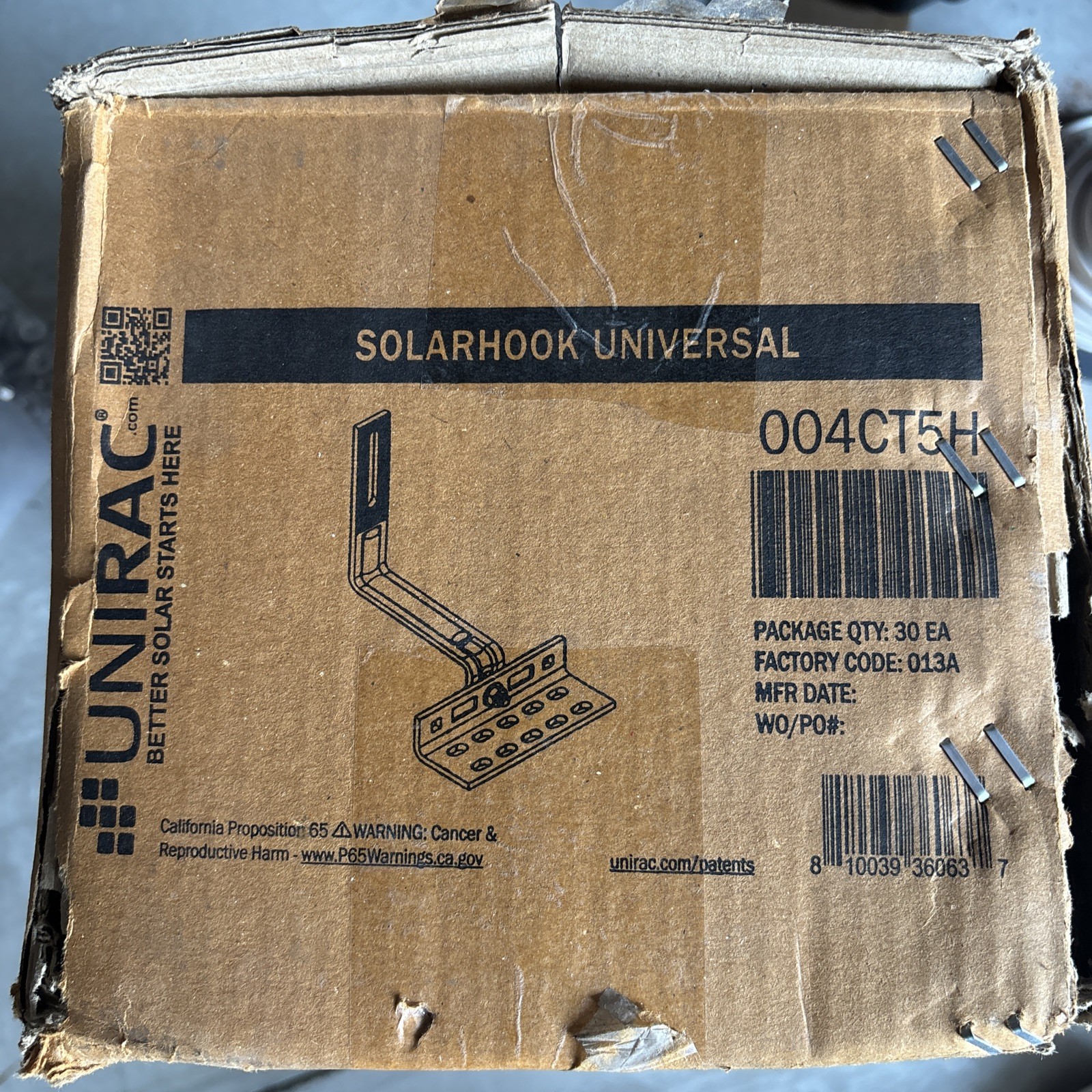 New UNIRAC 004CT5H Pro Series SOLARHOOKS 30 count