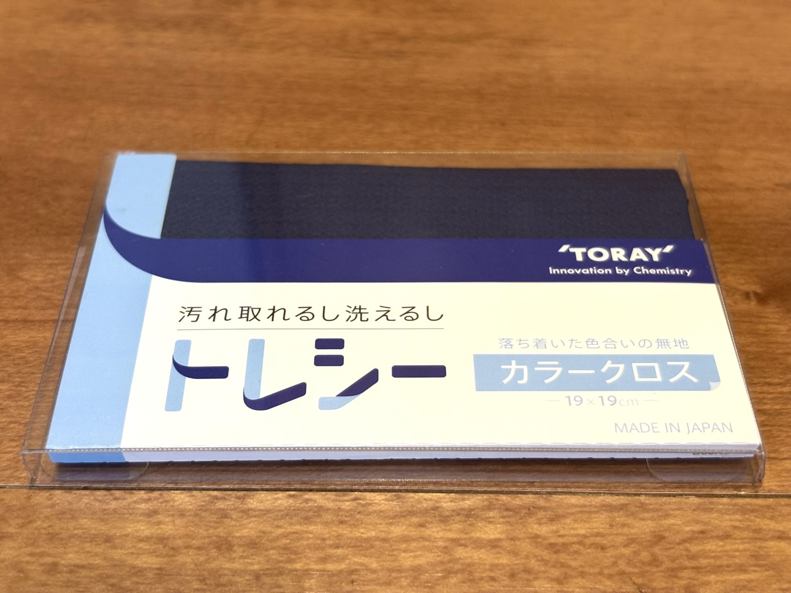 TORAY Trecy Ultra-Fine Microfiber Eyeglass Cleaning Cloth Navy 19 x 19 cm