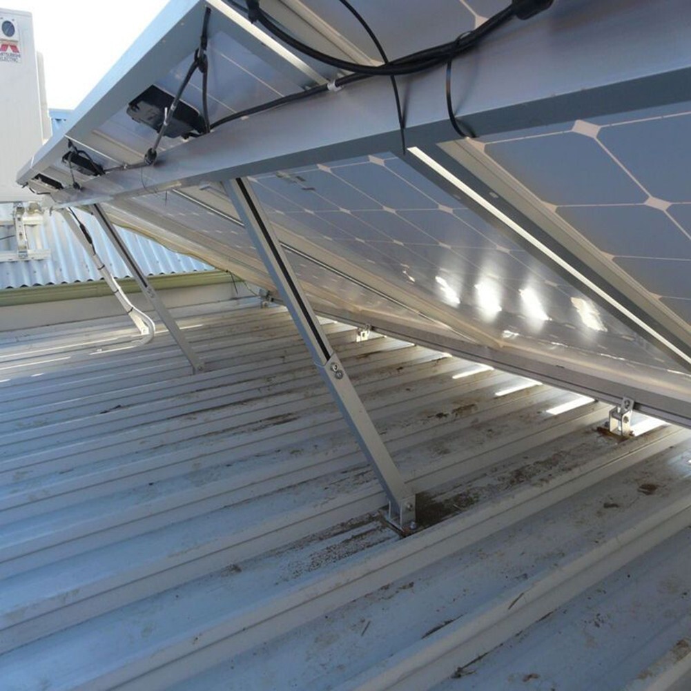 Solar Panel Rotatable With Angle-Bracket Roof Mounting Attachment