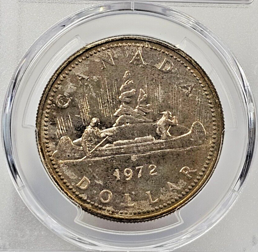 1972 Canada S$1 Voyager Ag Coin PCGS SP67