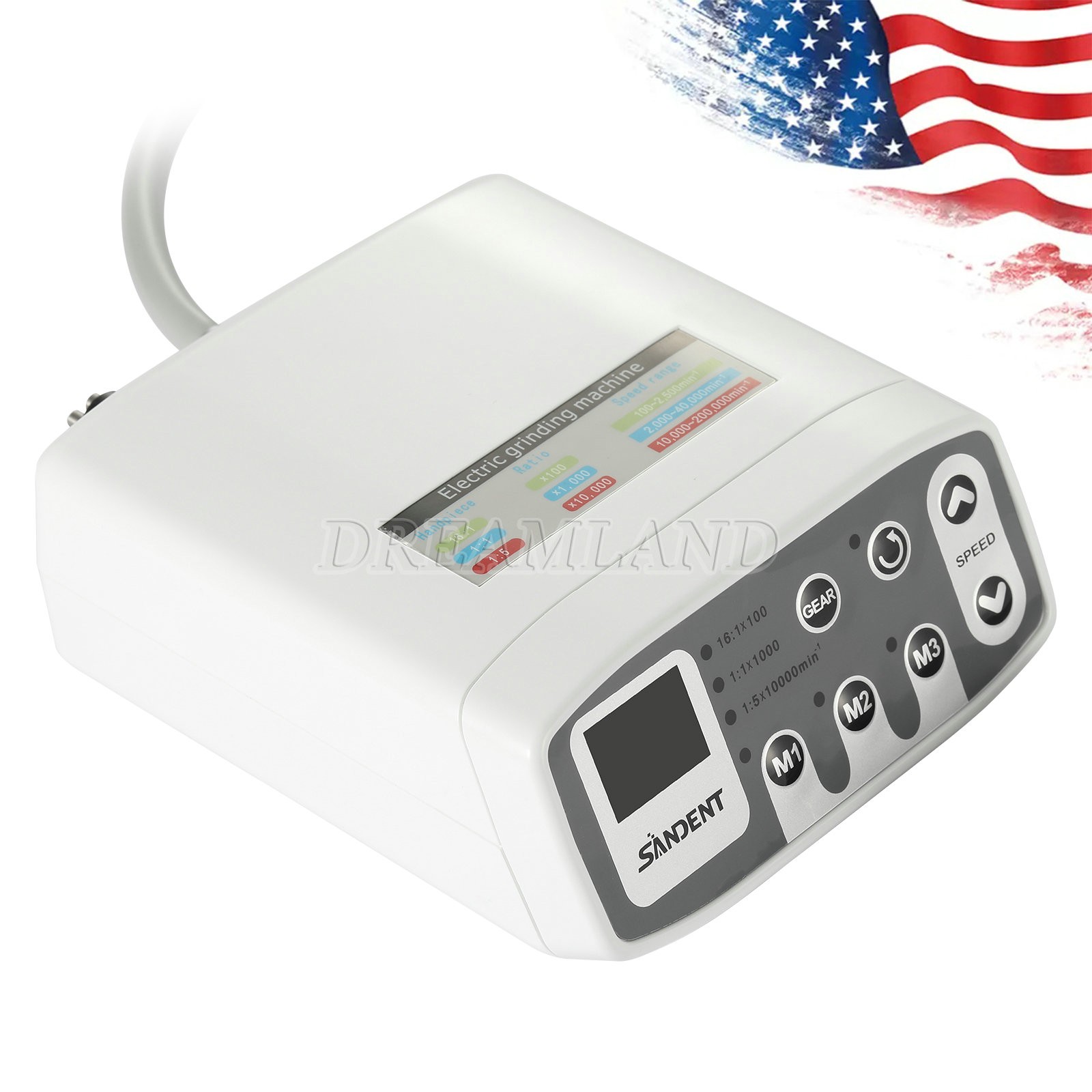 Dental LED Brushless Electric Micro Motor /1:1/1:5 Contra Angle Handpiece USA