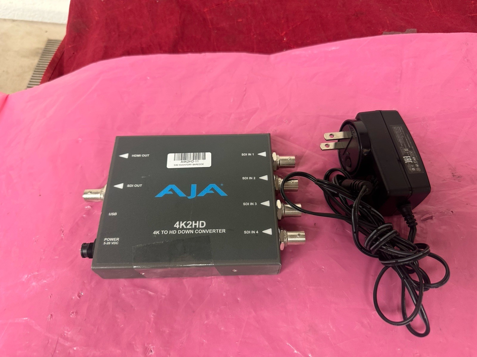 AJA 4K2HD 4K to HD Down Converter w/AJA External Power Supply