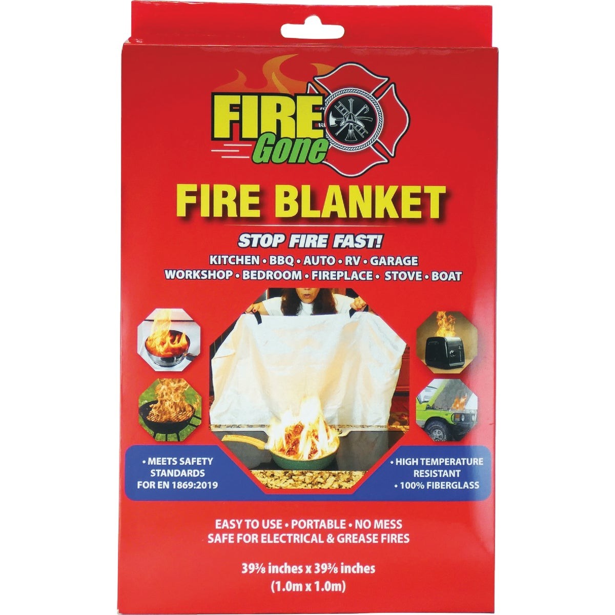 Fire Gone Fire Blanket FGB-7109 Fire Gone FGB-7109 752080071059