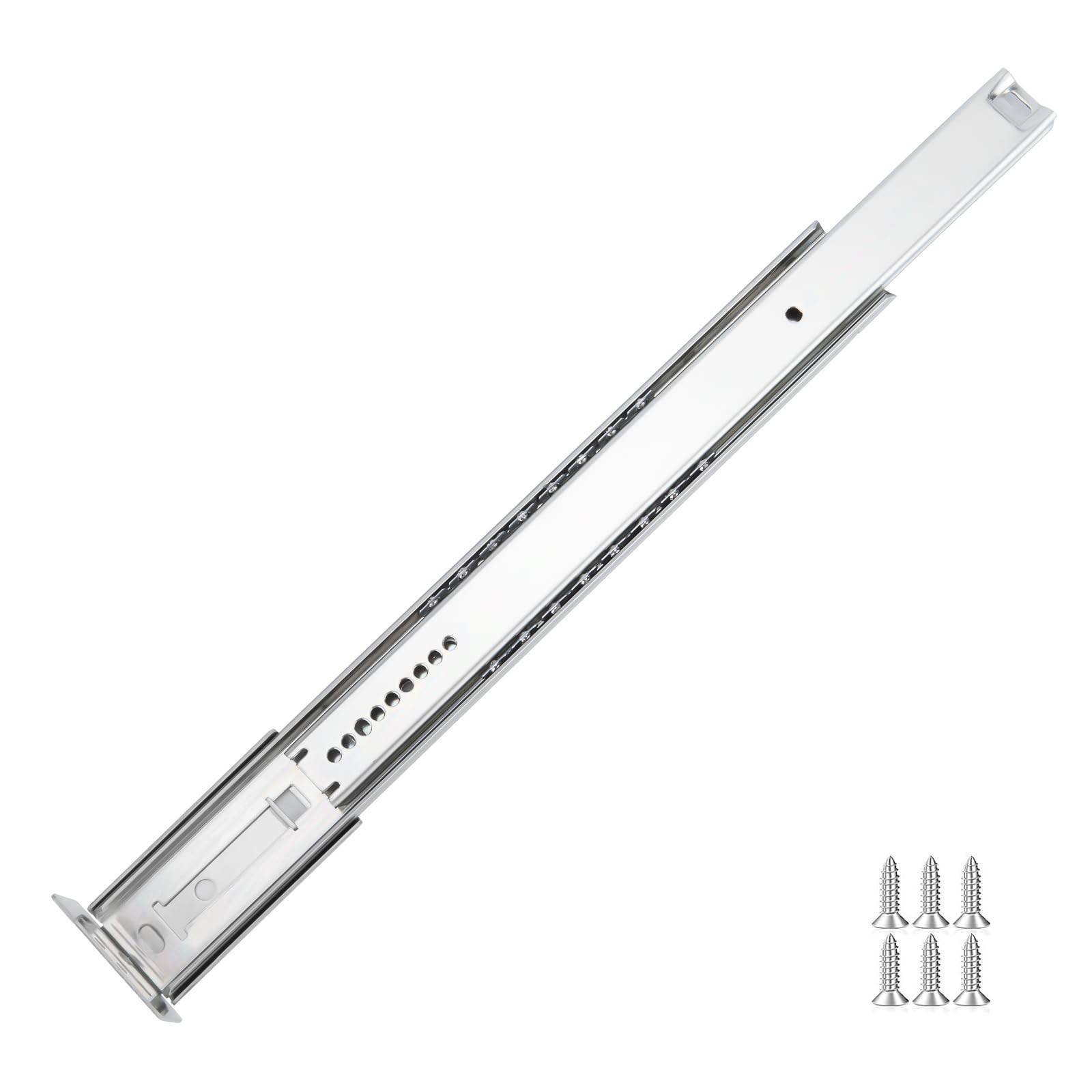2 Pcs Center Mount Drawer Slides Bottom Mount for Cabinet and Dresser 16 Inch...
