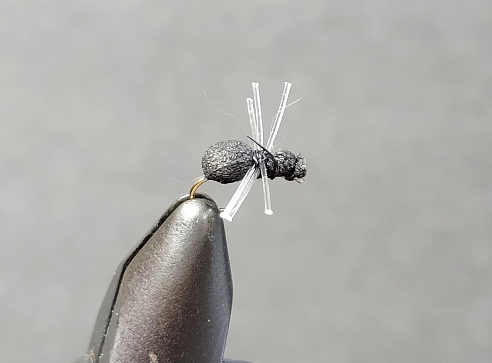 1 Fly, Size 14, QUICK SITE BLACK FOAM ANT Terrestrial Fly Fishing Flies