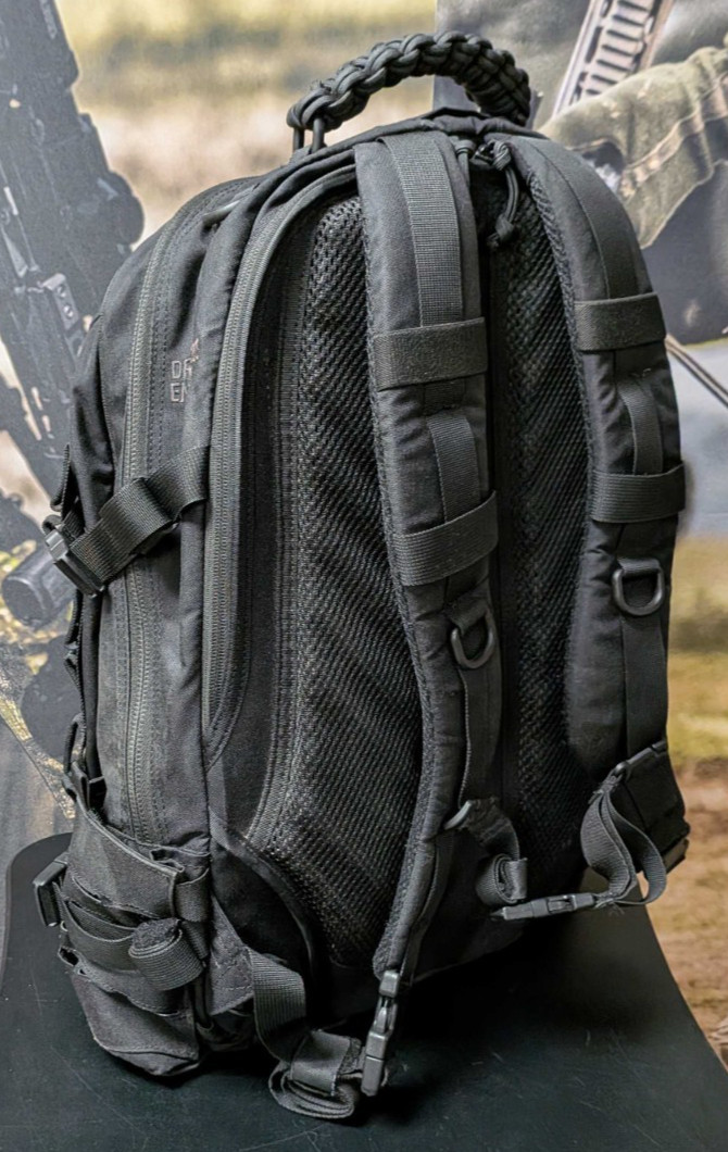 Direct Action Dragon Egg Enlarged Backpack Black