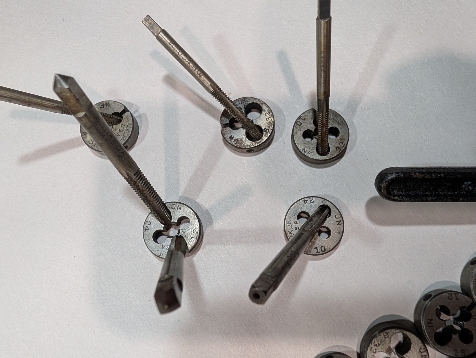 Greenfield OK Jr.Tap & Die Set SAE