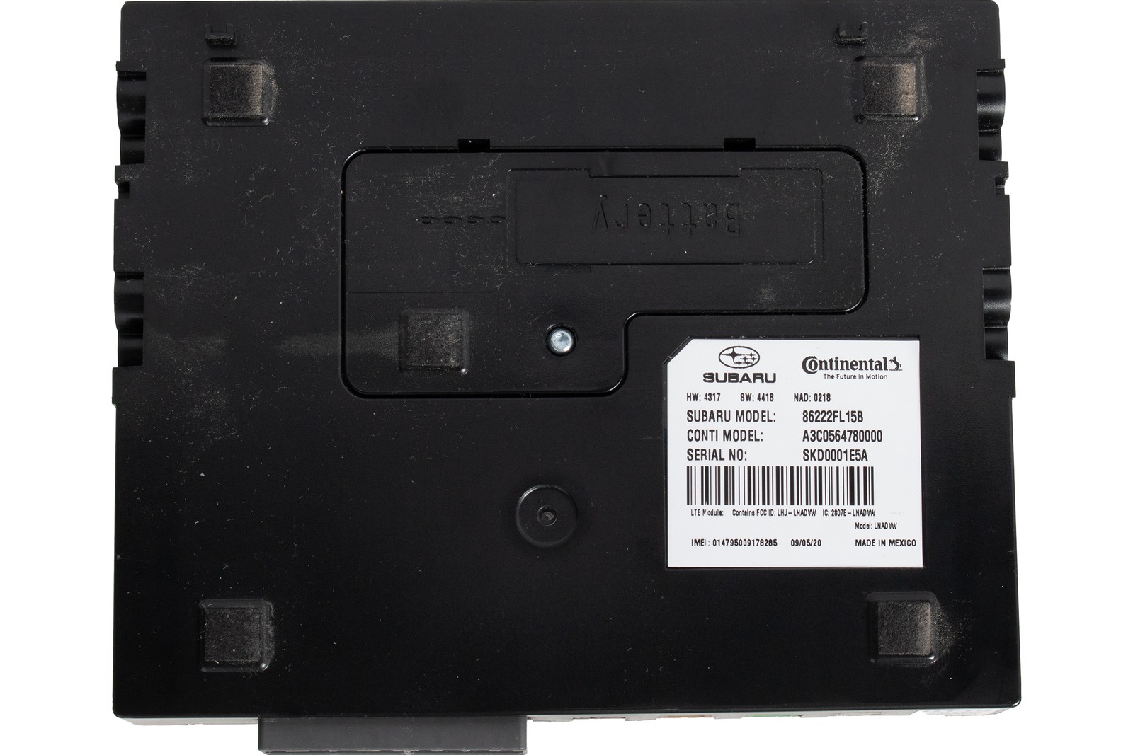 2020-22 Subaru Impreza Dash Communication Telematics Control Model ID 86229FL15A