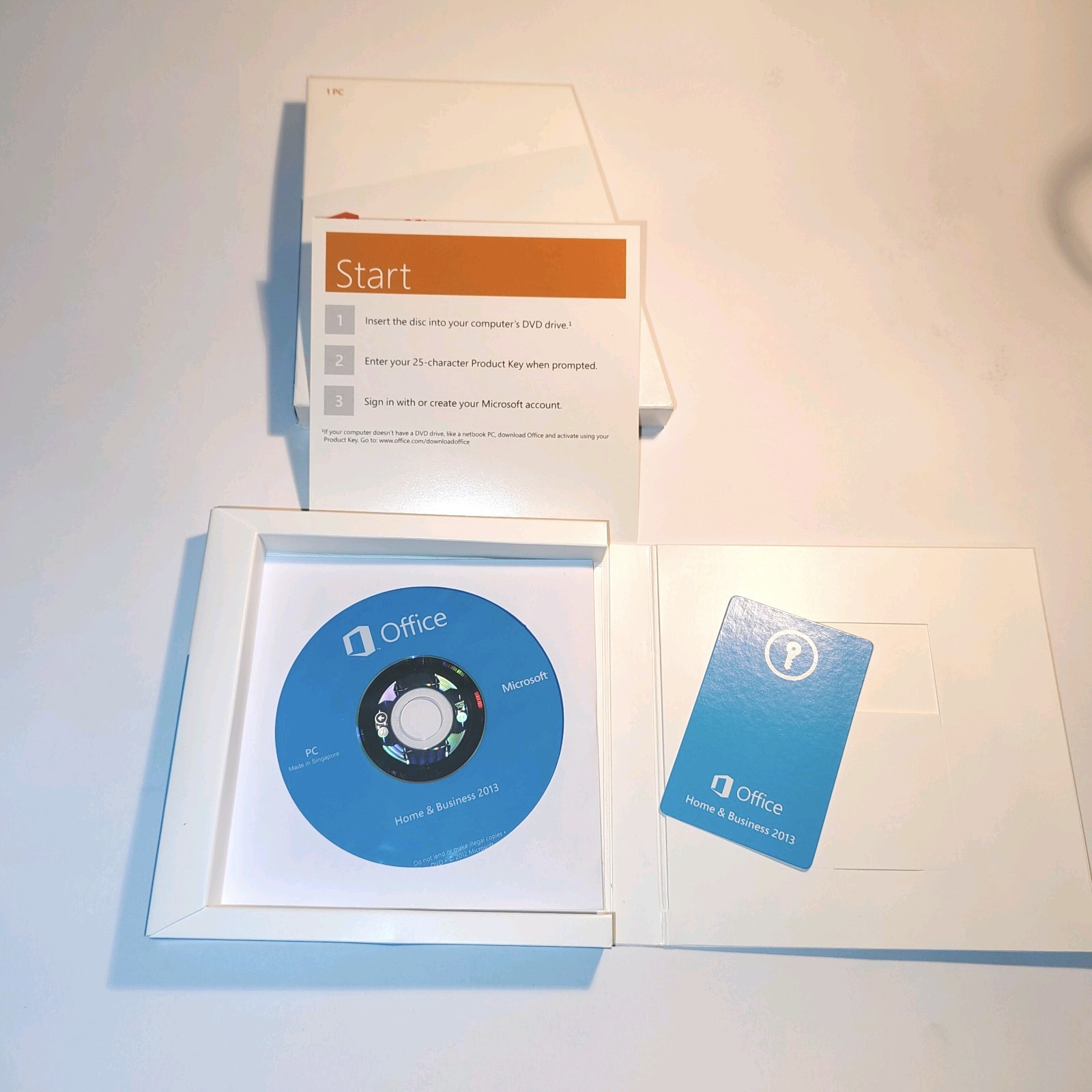 Microsoft Office 2013 Home and Business Product Key Card Full Retail Version