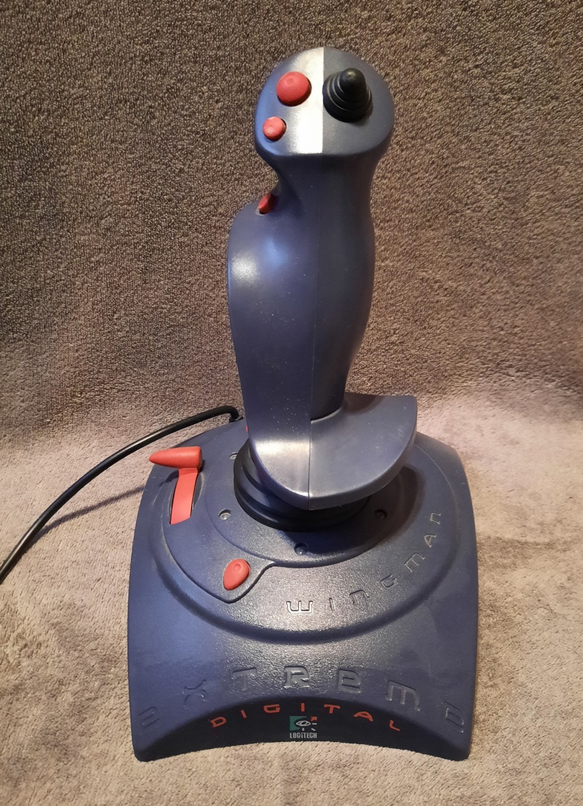 Logitech Wingman Extreme Model 3002 Vintage Joystick Game-Port PC Untested