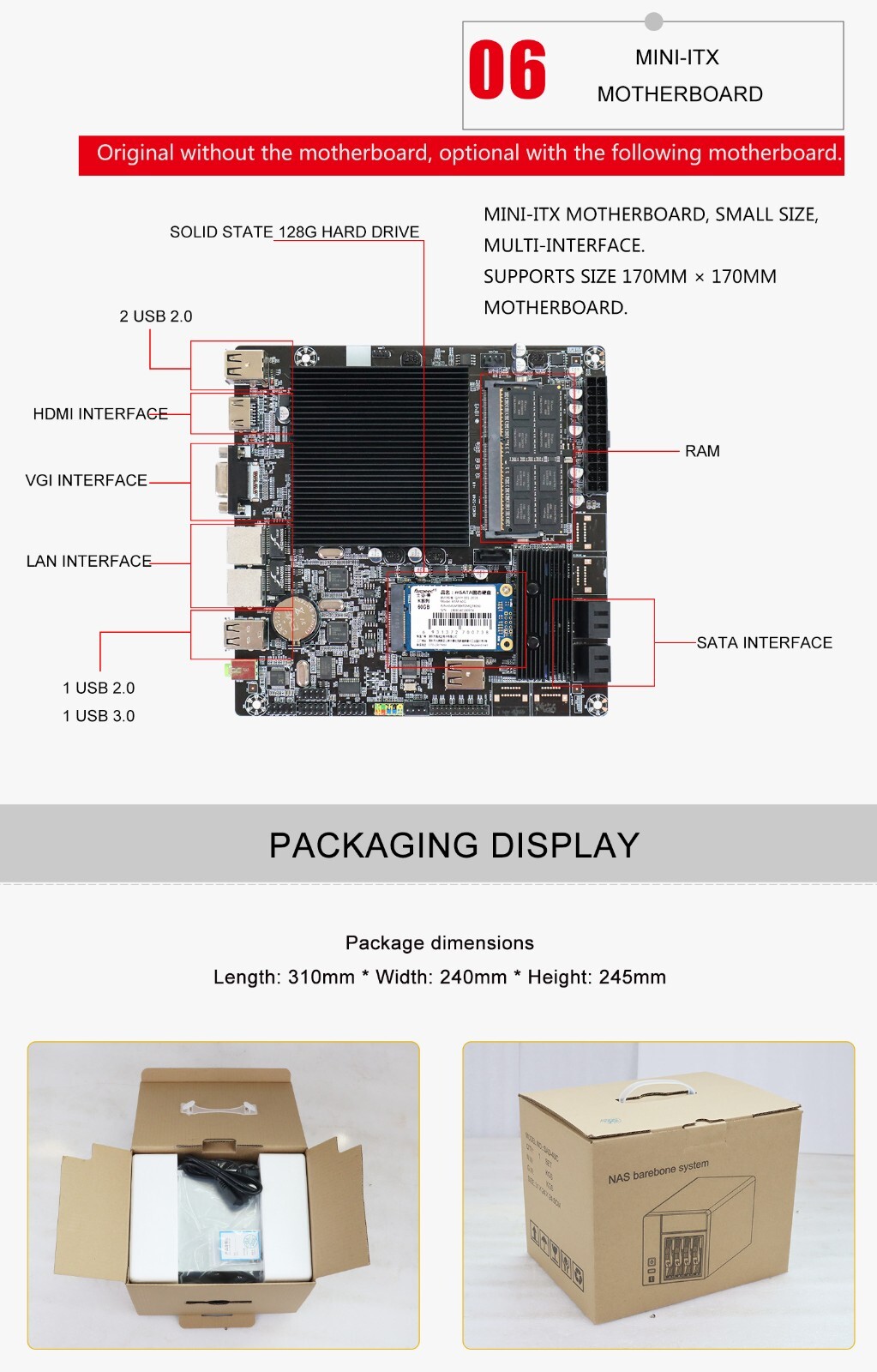 Nas Case Hard Drivers Bay Server Fan case Distributed Storage Home Empty chassis