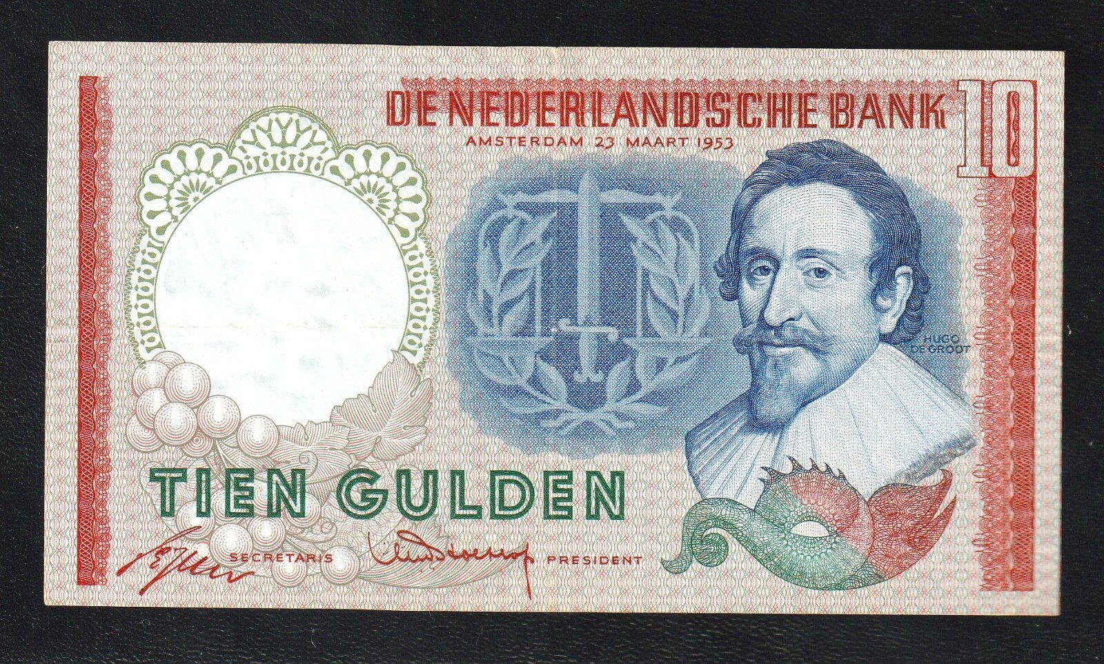 🇳🇱 Netherlands, 10 Gulden, 1953, p 85 , Banknote