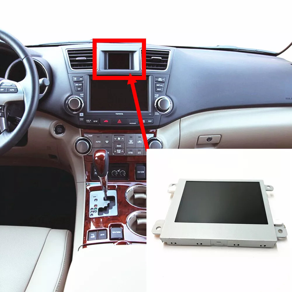 2008 - 2013 Toyota Highlander OEM Multi-Information Upper Dash Display Screen