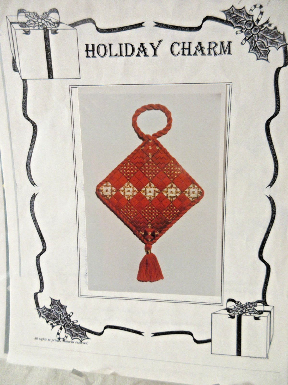 Genny Morrow HOLIDAY CHARM Needlepoint Pattern MGM1996