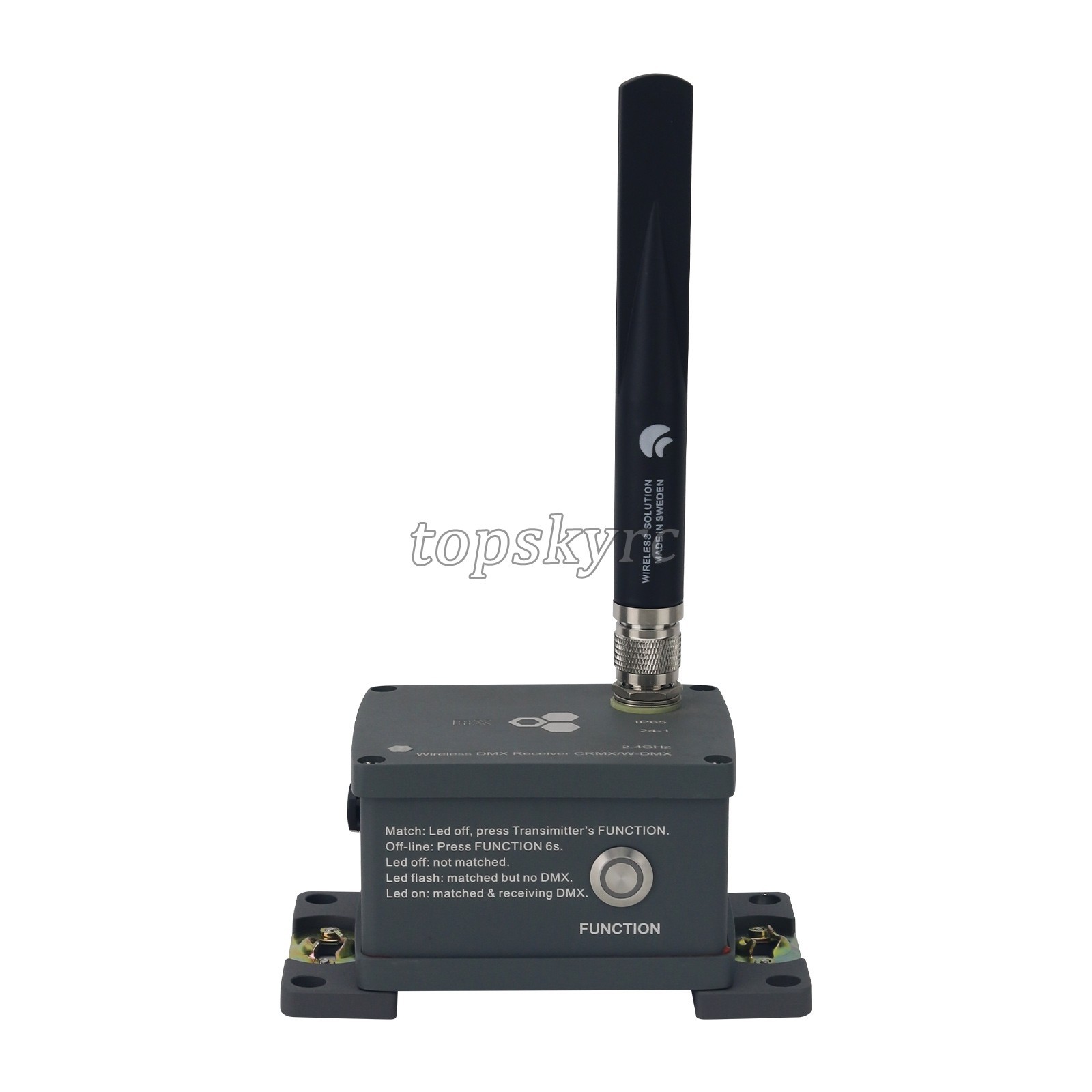 4W Waterproof DMX Wireless Receiver 2.4GHz 500m RX Wireless DMX512 Receiver tp1
