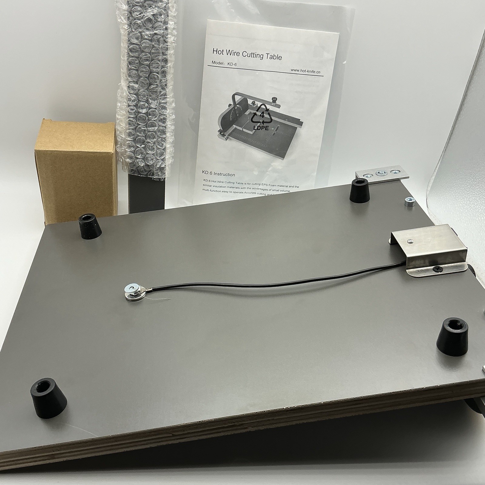 Hot Wire Foam Cutter Table KD-6 Adjustable Angle Craft Cutting Tool