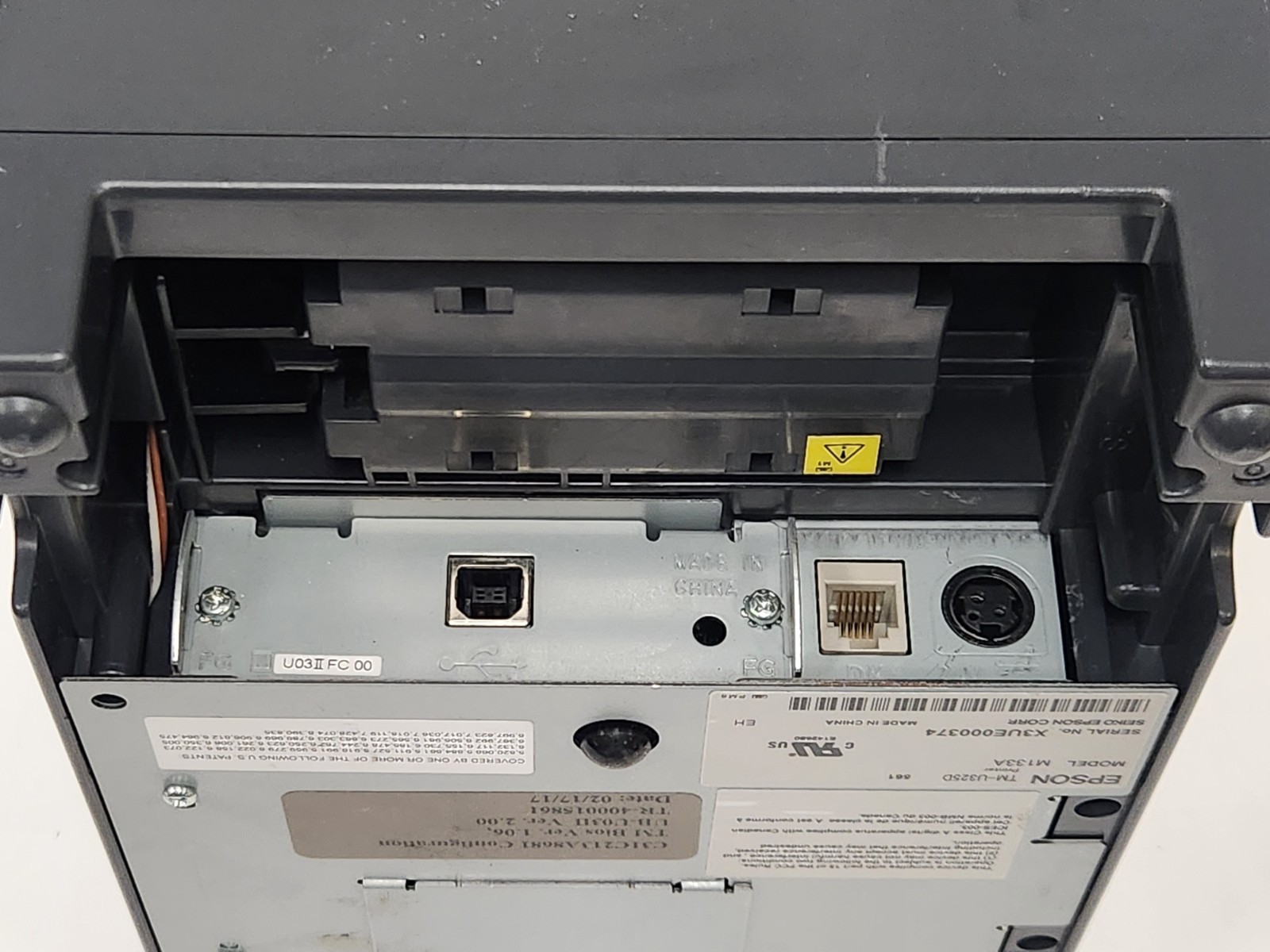 Epson TM-U325D M133A Receipt Validation Printer w/ Power Supply