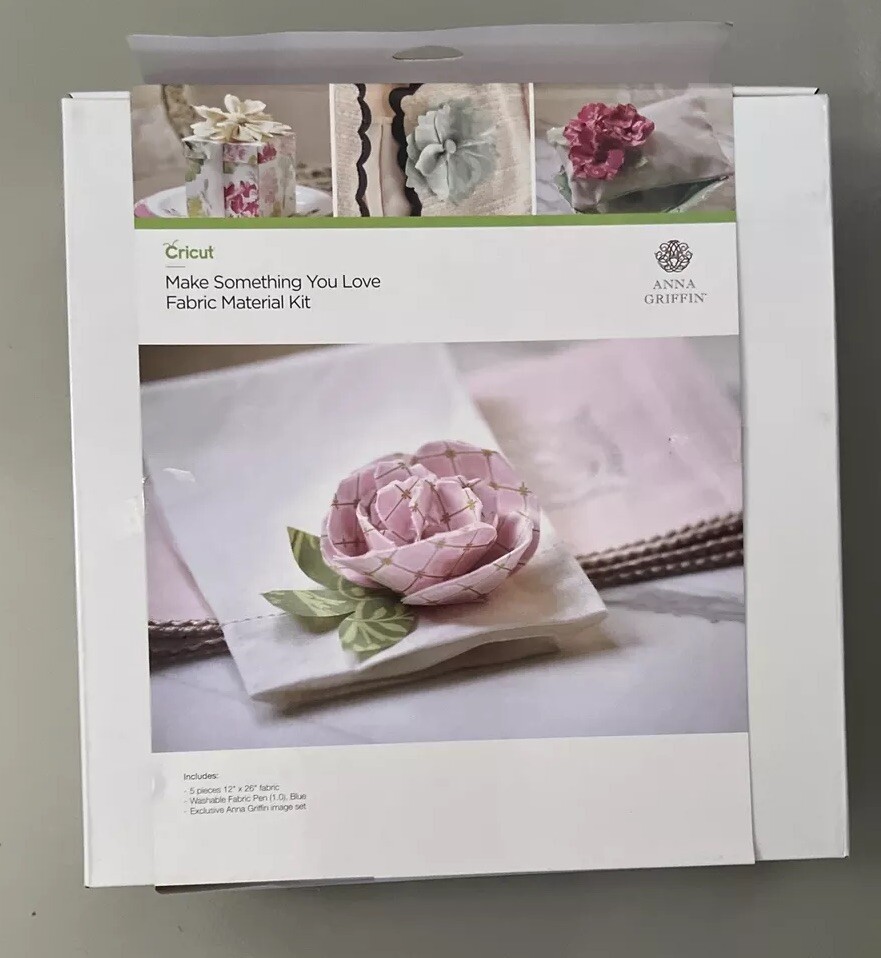 Cricut Anna Griffin Fabric Material Kit Make Something You Love Image Set NEW