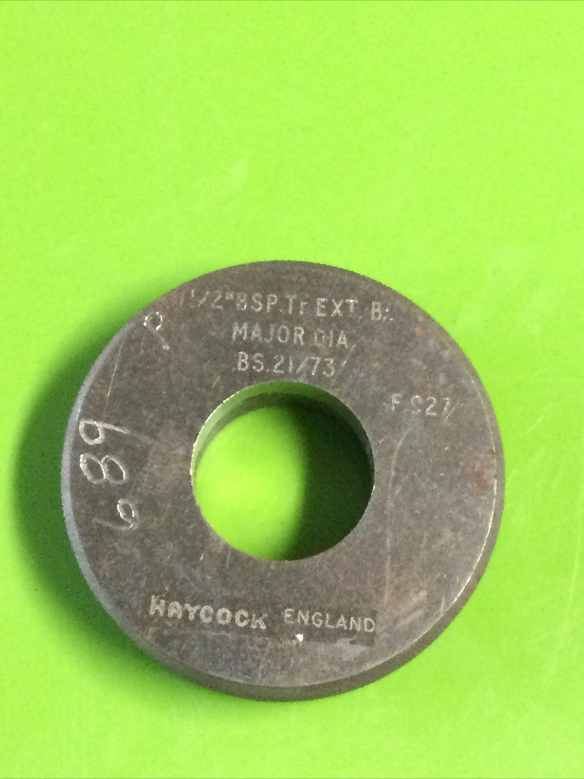 Haycock Ring Gage 1/2”  BSP.Tr.EXT.B BS 21/73 (F24)