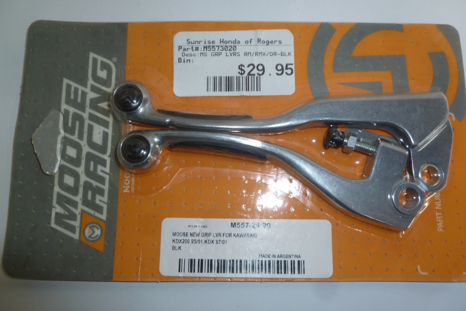 Moose Racing Clutch Brake lever Set M557-24-20 Kawasaki KDX KX 100 125 250 5D 1