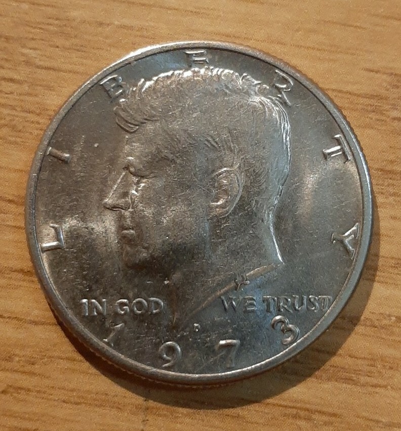 1973-D JOHN F KENNEDY HALF DOLLAR FIFTY CENTS DENVER AMERICA USA (MM1)