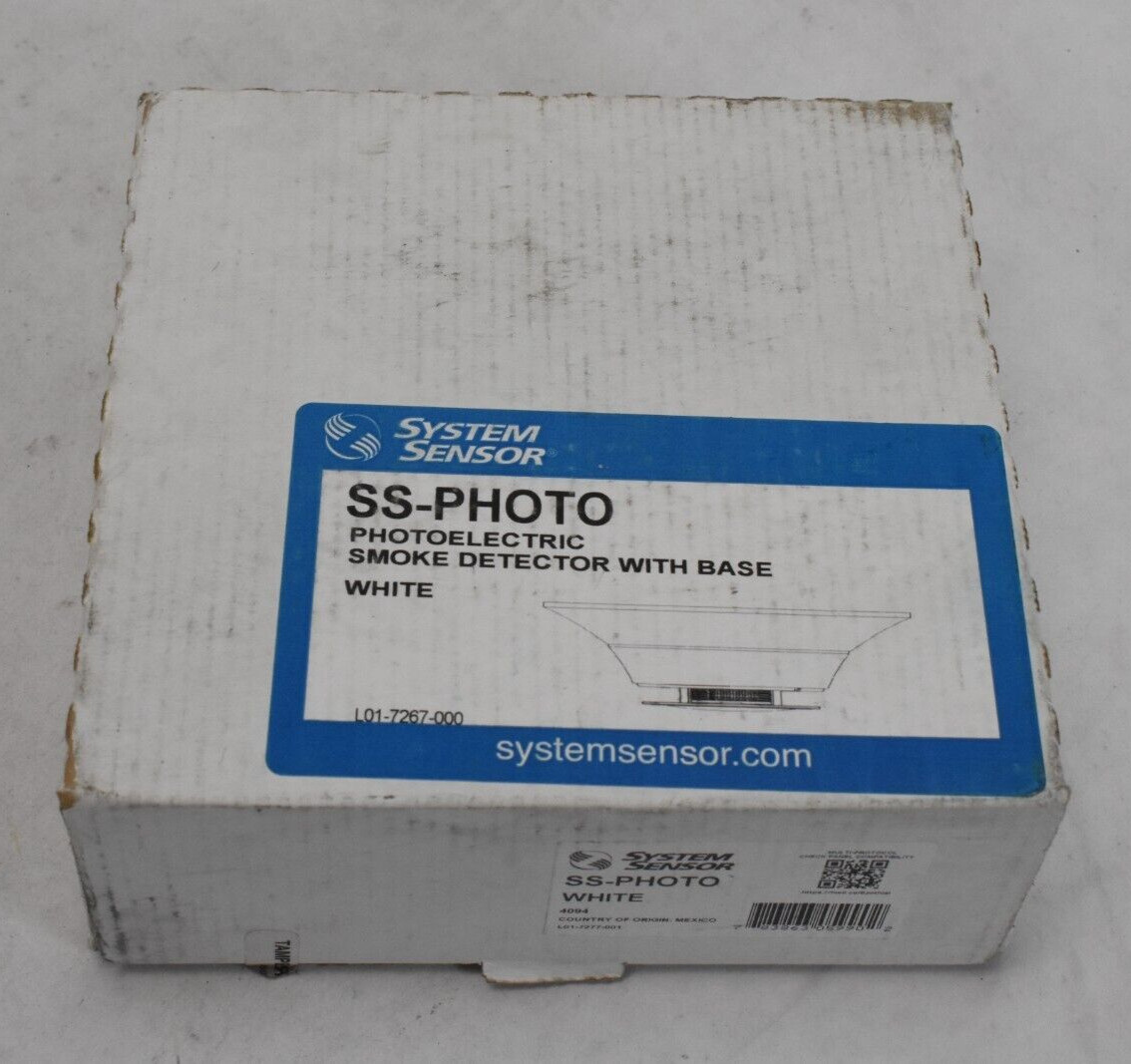 System Sensor Photoelectric Smoke Detector w/ Base White SS-Photo 4094