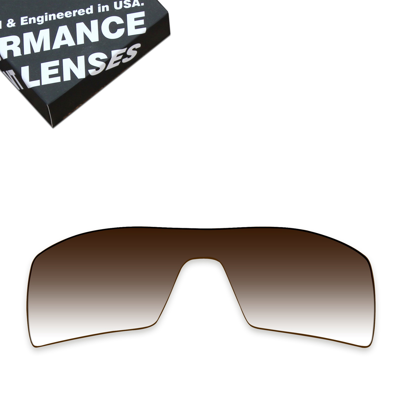 KEYTO Non Polarized Replacement Lenses for-Oakley Oil Rig -Brown Gradient