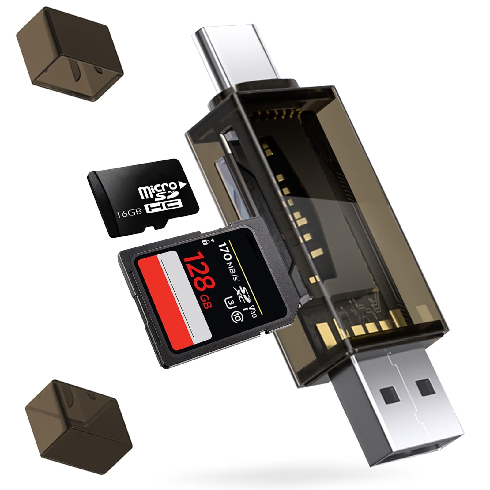 SD Card Reader Adapter Flash Drive USB Memory Stick Thumb Stick Pen Fold Storage